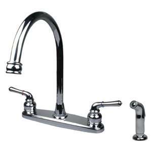 Plumbers Overstock UF18006CF Two Handle Kitchen Faucet with Side Spray 
