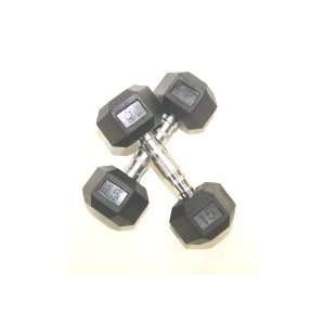   Dumbbells Chrome Handle for Crossfit Home, One Pair: Sports & Outdoors