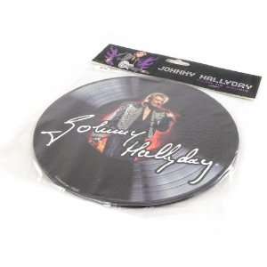  Mousepads Johnny Halliday vinyl disc.: Home & Kitchen