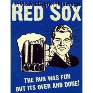  FRAMED HATE RED SOX Bar Room Sign New York Yankees 