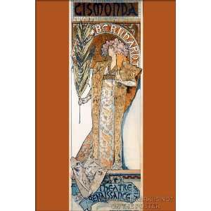  Gismonda, by Alfons Mucha, 1894   24x36 Poster 
