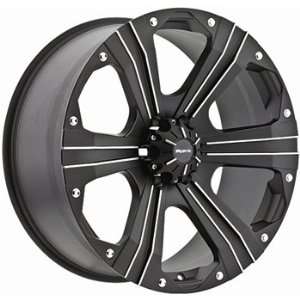 Ballistic Outlaw 18x9 Black Wheel / Rim 6x5.5 with a 0mm Offset and a 