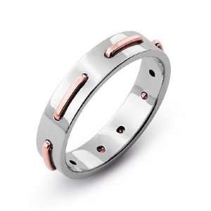    Baraka Mens 18k Gold & Stainless Steel Ring NEW: Baraka: Jewelry