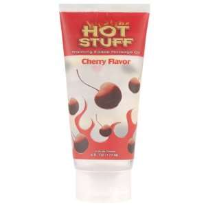  Hot Stuff Massage Oil   6 oz Cherry: Health & Personal 