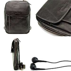   Messenger Bag for Motorola XOOM Device + Black XOOM Compatible Earbuds