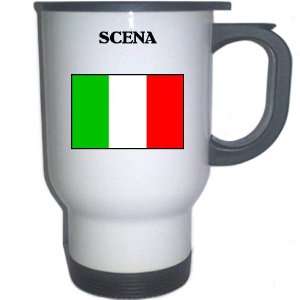  Italy (Italia)   SCENA White Stainless Steel Mug 