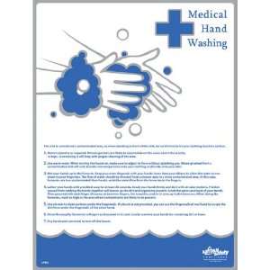 National Safety Compliance Medical Hand Washing Poster   18 X 24 