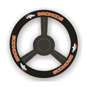  Denver Broncos Leather Steering Wheel Cover: Automotive