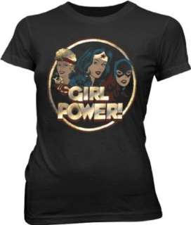  Junk Food Superheroes Girl Power Gold Foil Charcoal Wash 