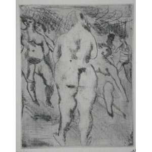  171   Six femmes nues by Jules Pascin, 10x13
