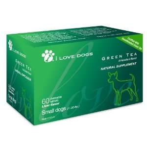  Green Tea Antioxidant Boost Supplement for Dogs, 60 Day 