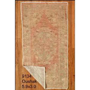    3x5 Hand Knotted Oushak Turkey Rug   30x59