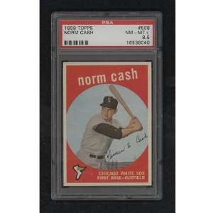  1959 Topps 509 Norm Cash PSA NM MT+ 8.5: Sports 