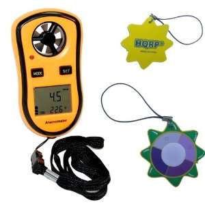  Pocket Anemometer Wind Speed Meter & Thermometer Handheld Weather 