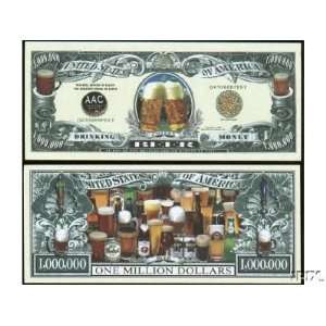  (10) Beer Million Dollar Bill (Drinking Money) Everything 
