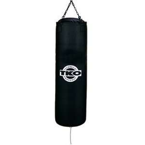  100 lb All Purpose Black Canvas Heavy Boxing Bag: Sports 
