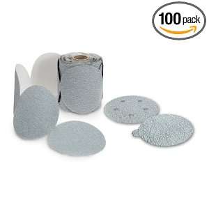   Discs, 5 Inch by No Dust Holes Single Discs with Tabs, 100C Grit, 100