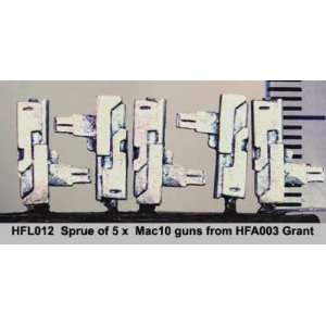  Miniatures Little Bits   Sprue of 5 Mac10 SMG Toys & Games