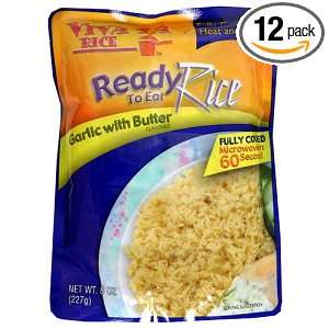 Viva La Rice Ready to Eat Rice, Garlic with Butter Flavored, 8 Ounce 
