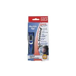  10 Second Flexible Tip Digital Thermometer   1 ea Health 