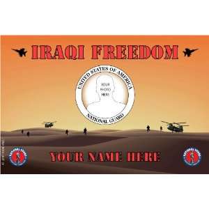  National Guard Iraqi Freedom Large Mailbox Flag 
