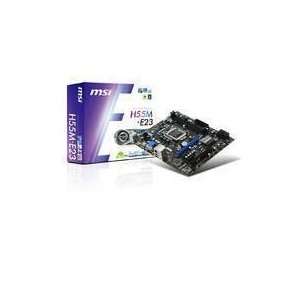  MSI H55M E23 Desktop Motherboard   Intel   Socket H LGA 1156 
