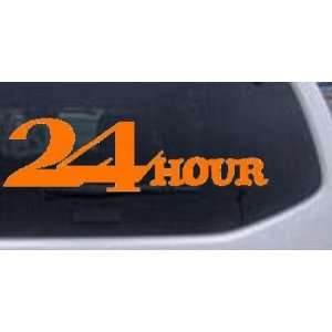 24 Hour Thick Store Window Sign Business Car Window Wall Laptop Decal 