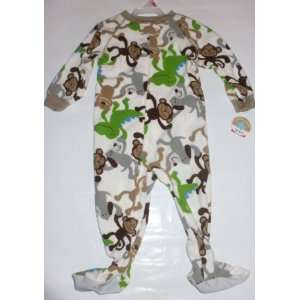   Footed Pajamas Blanket Sleeper   12 Months Dinos & Monkeys: Baby