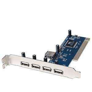  VIA VT6212L 4+1 Port USB 2.0 PCI Controller Card 