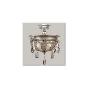  Fine Art Lamps 711440 3 Encased Gems 3 Light Semi Flush 