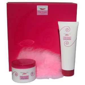   Sugar Body Mousse Glossy Shower Gel Pink Eye Mask Gift Set Beauty