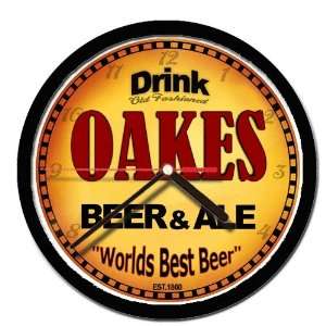  OAKES beer and ale cerveza wall clock 