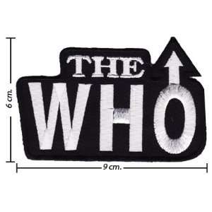 The Who Rock Music Band Logo II Embroidered Iron on Patches Free 