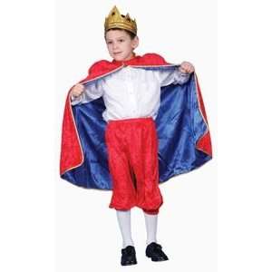   Royal King (Red) Child Costume Dress Up Set Size 16 18: Toys & Games