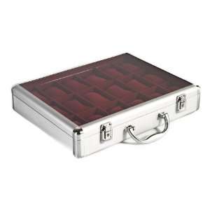  Ukm Gifts 18 Watch Aluminium & Clear Display Box Case New 