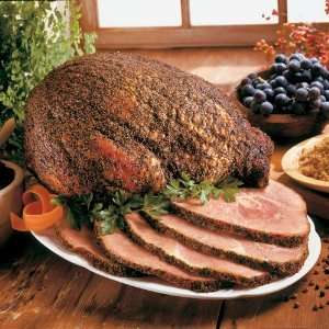 Peppered Ham Bone In Half 7 9 lbs  Grocery & Gourmet Food