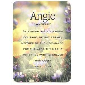 Angie   Name Cards   Meaning of Angie Name Cards   Scripture Cards 