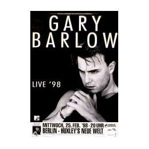  TAKE THAT Gary Barlow   Live 98 Music Poster