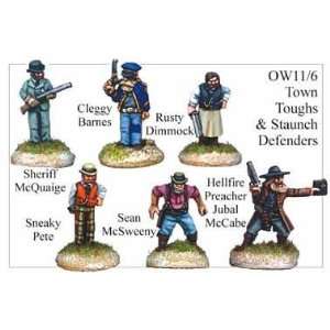  Old West Town Toughs & Staunch Defenders (6) Toys 