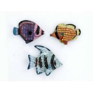  small wood fish magnet   Pack of 75