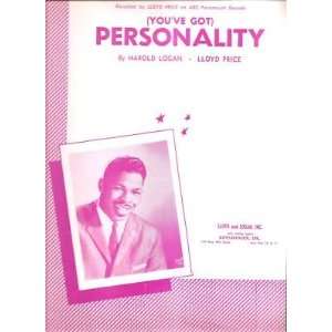  Sheet Music Youve Got Personality Lloyd Price 135 