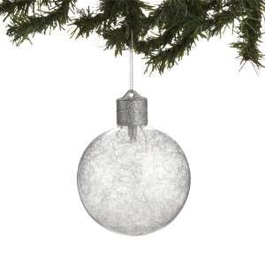   from Department 56 Frosted LED Lit Ball Ornament: Home & Kitchen