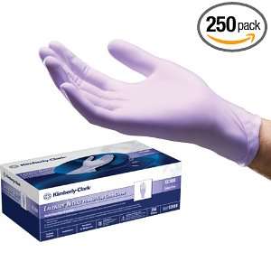  Kimberly Clark Nitrile Exam Gloves Lavender   Extra Small 