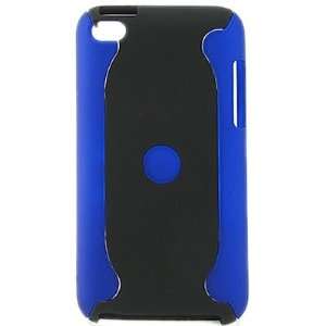 Hard Snap on Rubberized BLUE BLACK 2 TONES Faceplate Sleeve (2 Pieces 