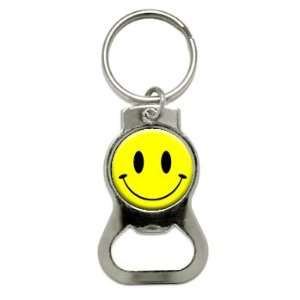    Smile Smiley Face   Bottle Cap Opener Keychain Ring: Automotive
