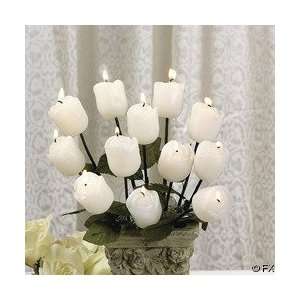   White Rose Candles (Receive 12 Roses Per Order): Everything Else
