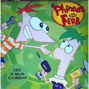   Phineas and Ferb 2012 16 Month 10x10 Calendar