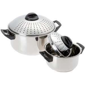    Prime Pacific Stainless Steel Pasta Pot Set: Kitchen & Dining