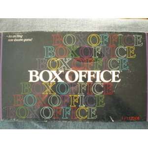   : Box Office   An exciting theatre game! Copyright 1985: Toys & Games