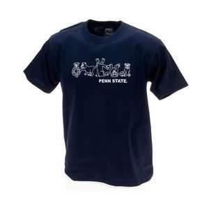  Penn State Kids T Shirt Navy Tumbling Lions: Sports 